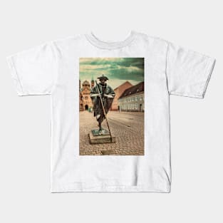 Copy of Statue of a Pilgrim to Santiago De Compostela, Speyer, Germany Kids T-Shirt